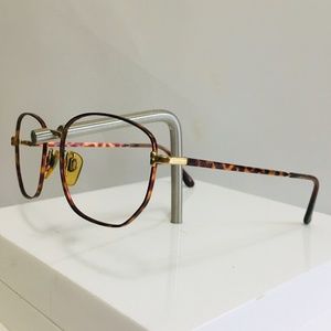 giorgio armani wire framed round glasses